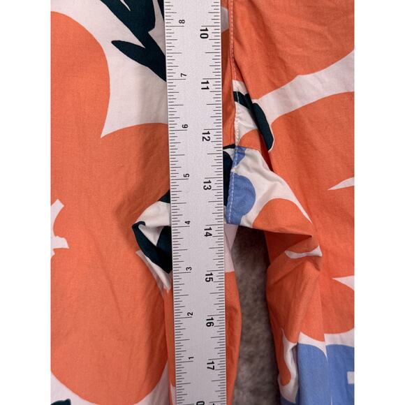 Marimekko Uniqlo Pant Set XS / S Womens Floral Print Button Top Straight Leg - Picture 9 of 13